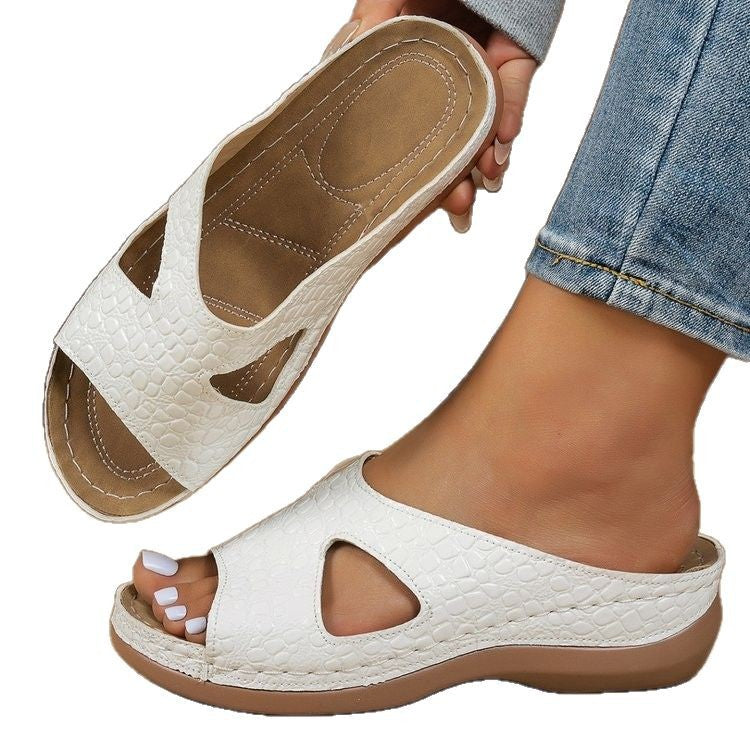 Damen modische Clogs mit modischem Cut-Out-Design und rutschfester Sohle EB