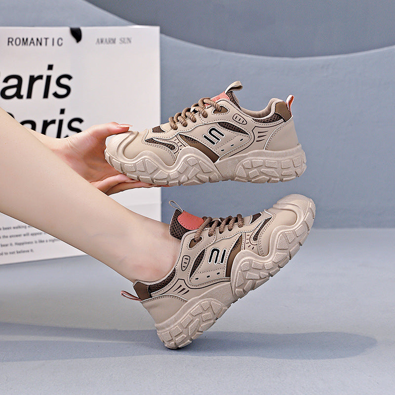 Damen Sportliche Chunky Sneakers mit atmungsaktiver Mesh-Oberfläche und rutschfester Sohle EB
