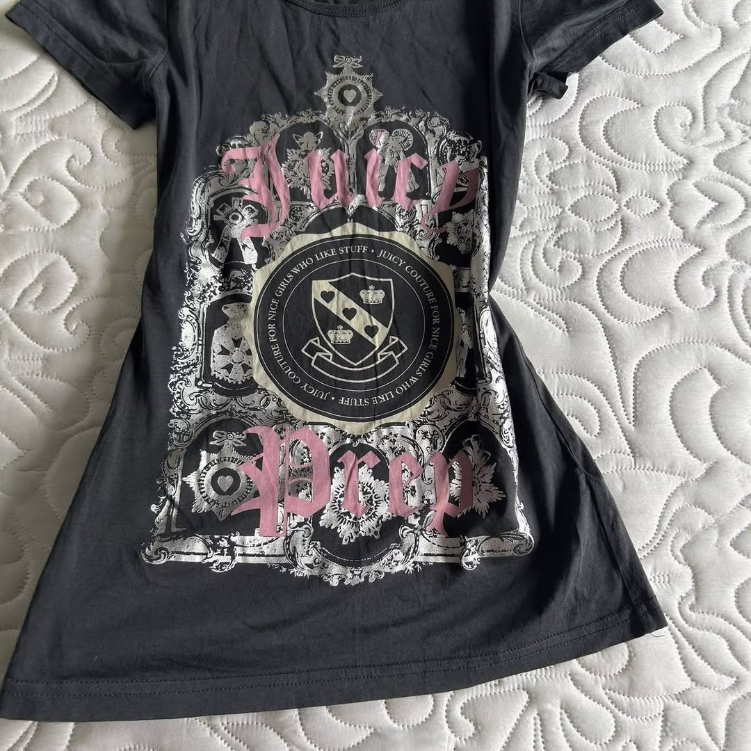 Damen Trendiges Graphic T-Shirt EB