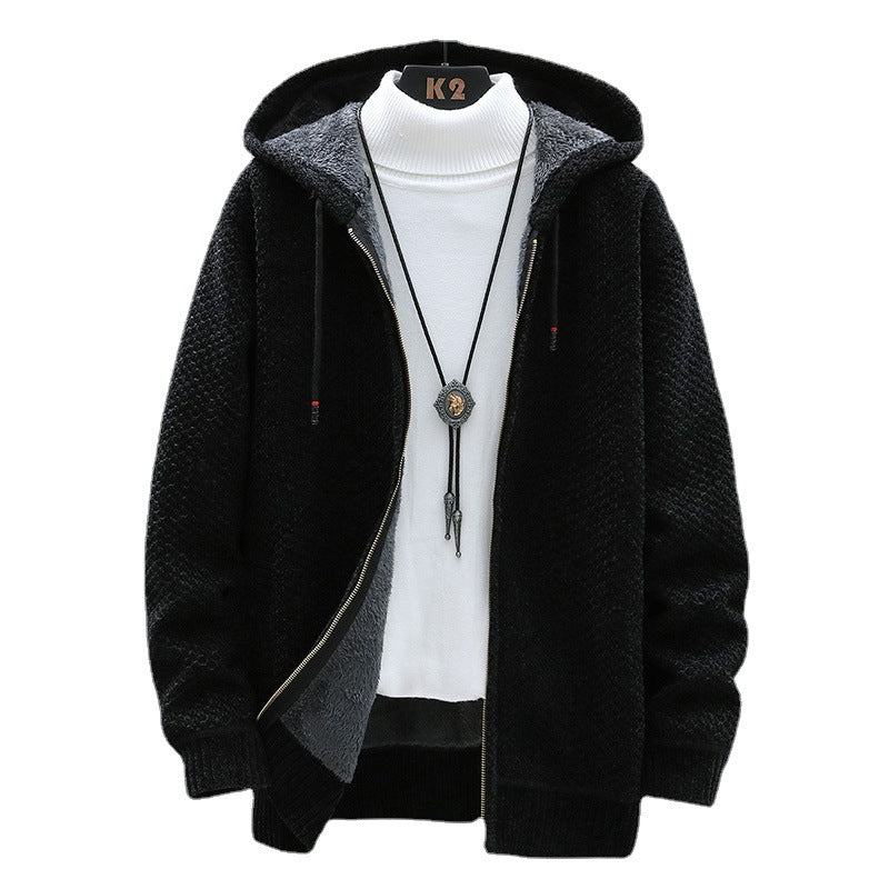 Damen gemütliche Kapuzenjacke mit weichem Innenfutter und innovativem Schnitt EB