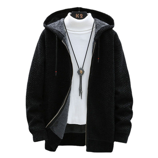 Damen gemütliche Kapuzenjacke mit weichem Innenfutter und innovativem Schnitt EB
