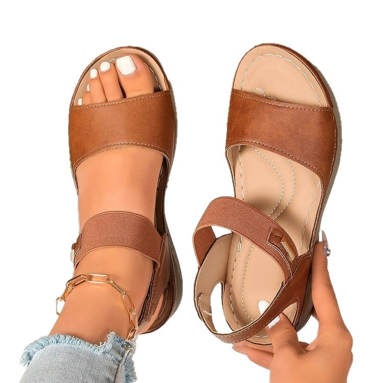 Damen bequeme Sandalen mit atmungsaktivem Obermaterial und rutschfester Sohle EB