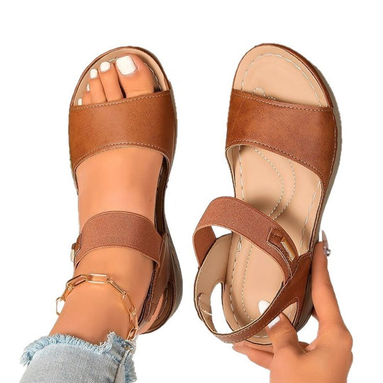 Damen bequeme Sandalen mit atmungsaktivem Obermaterial und rutschfester Sohle EB
