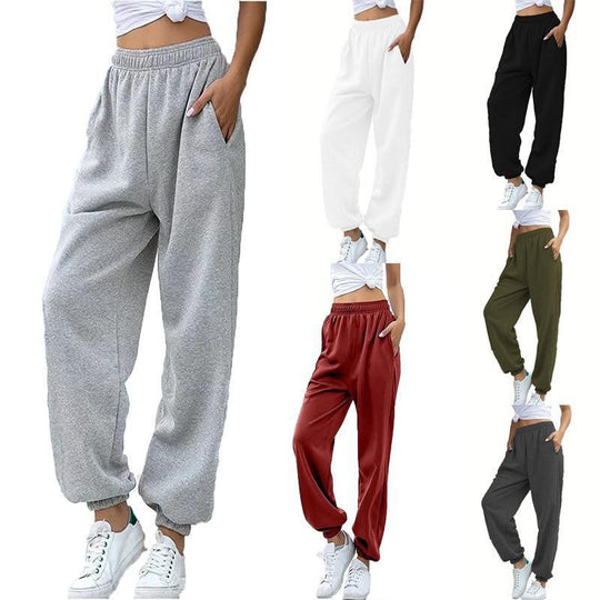 Damen nan gemütliches Lounge-Jogginganzug-Set mit Oversize-Hoodie und elastischer High-Waist Jogginghose EB
