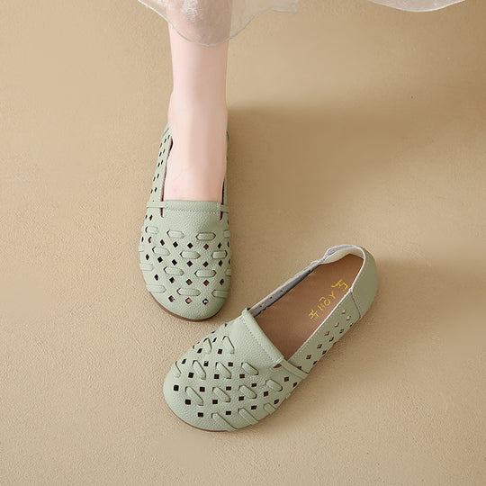 Damen Komfortable und atmungsaktive Slipper mit modischem Cut-Out-Design EB
