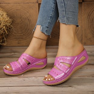 Damen Komfortable Sommerschuhe mit atmungsaktivem Obermaterial und effizienter Fußbettung EB