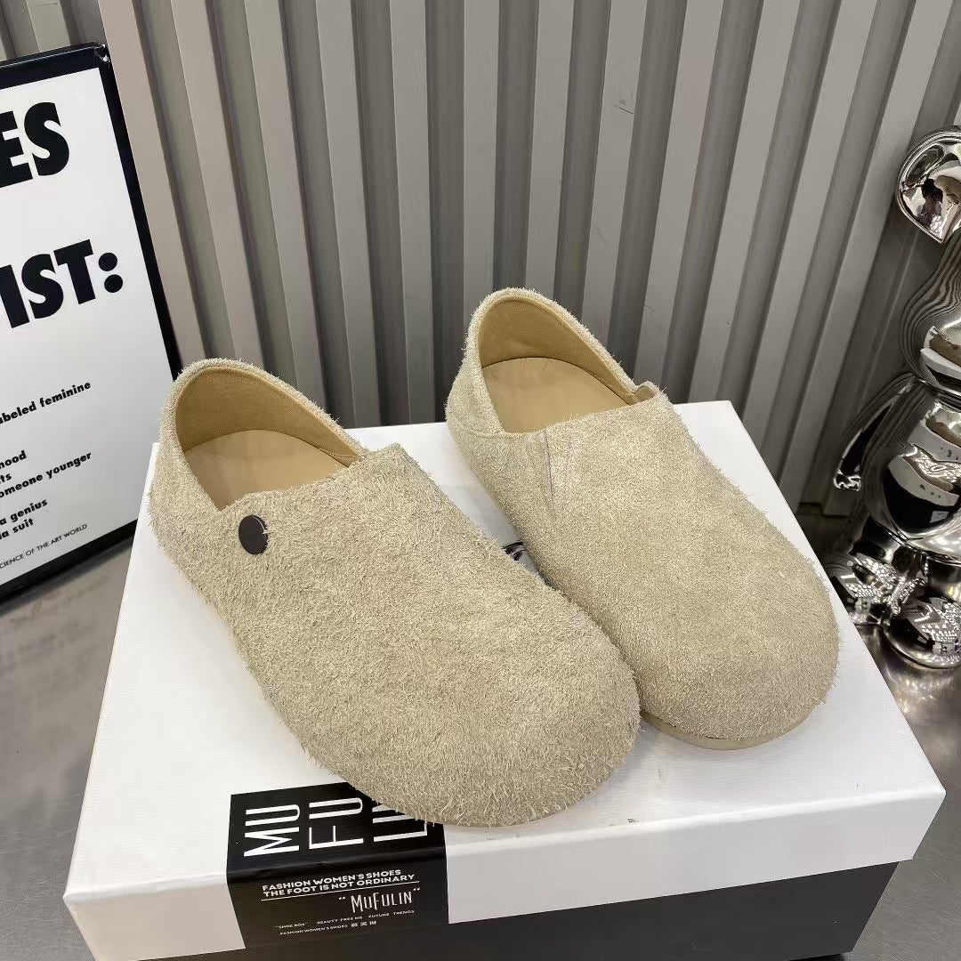 Damen Modische Clogs mit komfortablem Innenfutter und praktischem Druckknopfverschluss EB