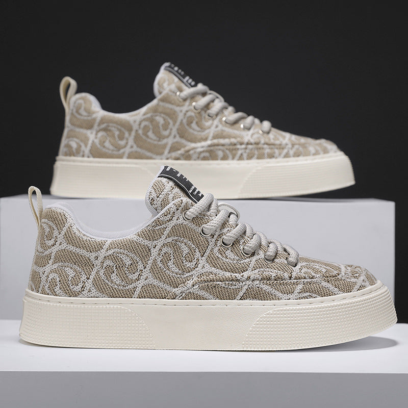 Damen Modische Sneakers mit einzigartigem Textil-Design und rutschfester Sohle EB