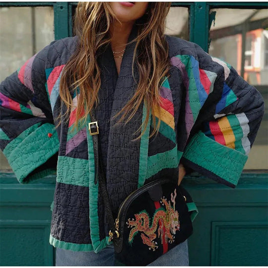 EB | Winterjacke Im Retro Stil Warm