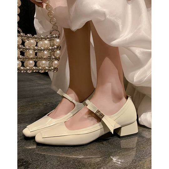 Damen elegante Slingpumps mit modischem Riemchen und komfortablem Blockabsatz EB