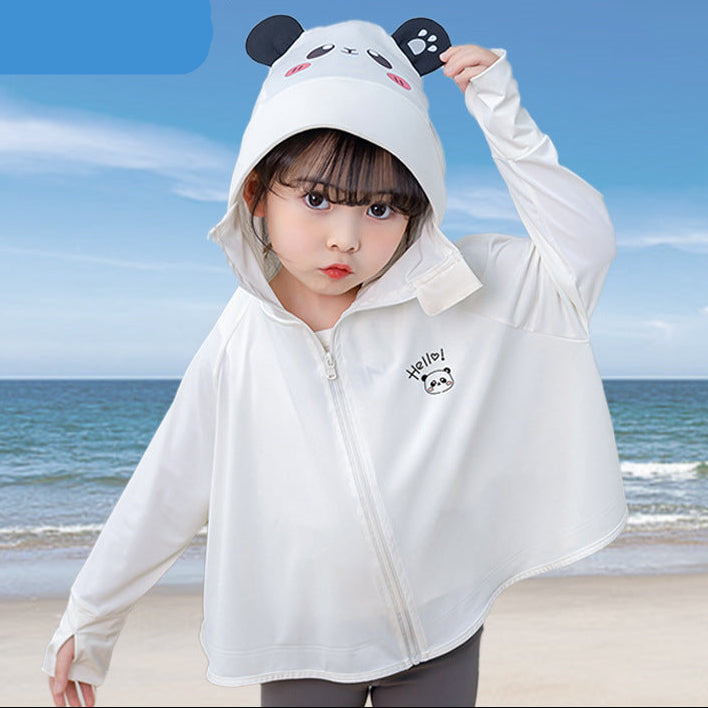 Damen leichte UV-Schutzjacke mit Kapuze und Reißverschluss EB