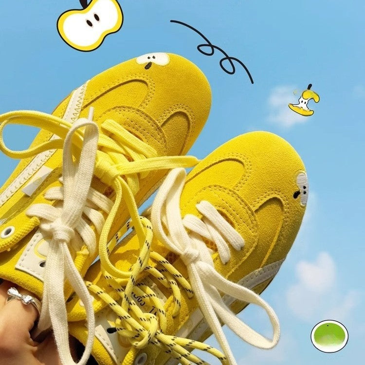 Damen Sneakers mit verspieltem Applikationsdesign und hochwertiger Verarbeitung EB