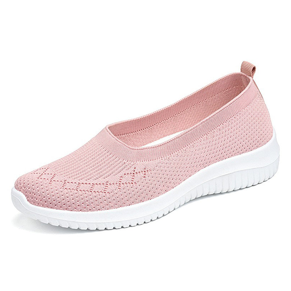 Damen bequeme und elastische Slip-On Sneakers EB