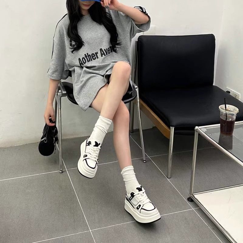 Damen Chunky Sneakers mit modischem Design und dämpfender Sohle EB