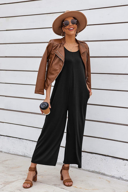 Damen Overall mit weit geschnittenem Bein EB