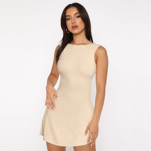 Damen Figurbetontes Minikleid mit Raffung EB