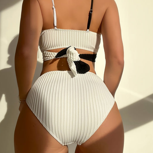 Damen Bikiniset mit raffiniertem Wickeldesign und elastischem Bund EB