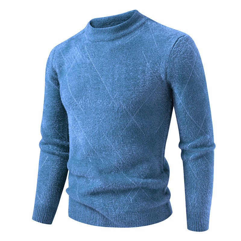 Herren Rollkragenpullover mit eleganter Struktur und feinem Material EB