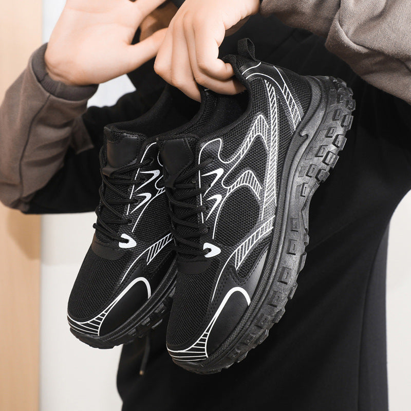 Damen Sportliche Lifestyle Sneakers mit stoßdämpfender Sohle und vielseitigem Design EB