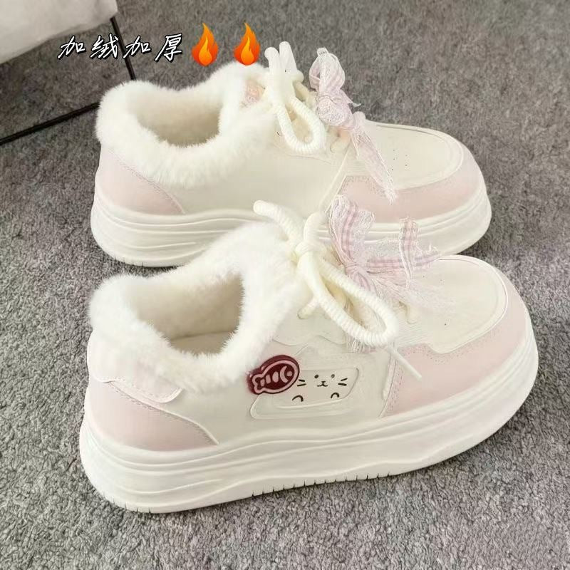 Damen Verspielte Sneakers mit einzigartiger Katzenapplikation EB