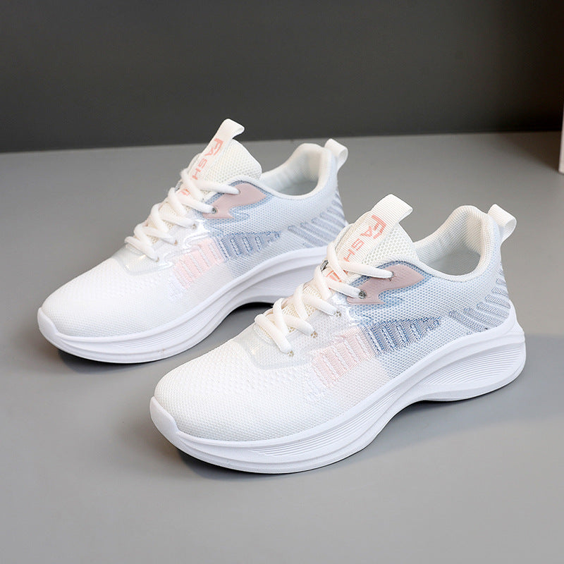 Damen sportliche Laufschuhe mit atmungsaktiver Netzoberfläche und dämpfender Sohle EB