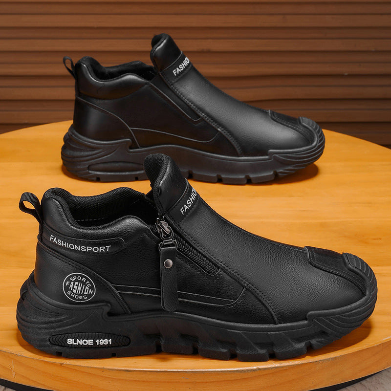 Damen Sportliche Sneaker mit praktischer Reißverschlussöffnung und stoßdämpfender Sohle EB
