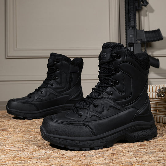 Herren robuste Einsatzstiefel mit hohem Knöchelschutz EB