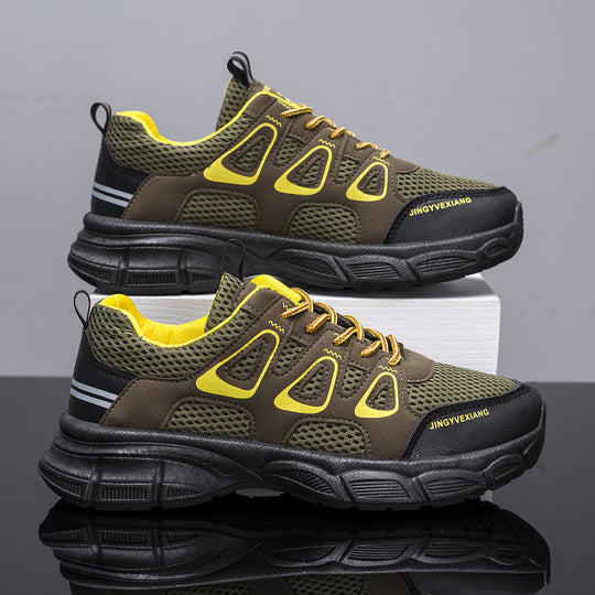 Damen Sportliche Atmungsaktive Sneakers mit rutschfester Sohle und elastischen Elementen EB