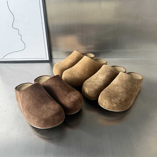 Damen Komfort Clogs aus hochwertigem Wildleder EB