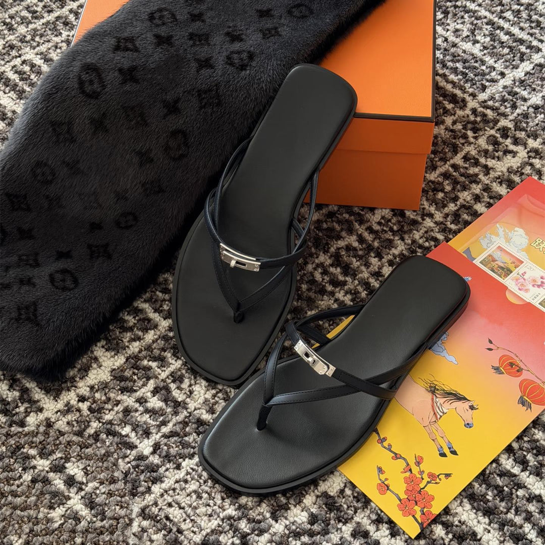 Damen Zehentrenner mit elegantem Riemendesign und bequemer Sohle EB