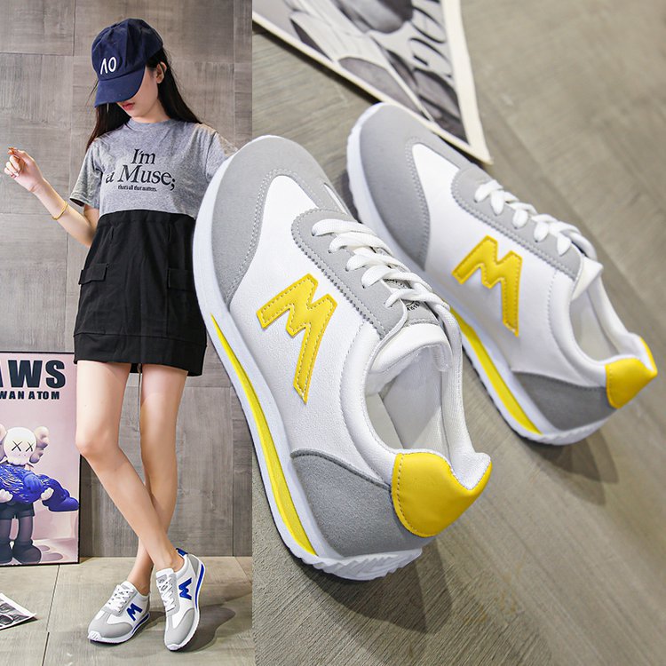 Damen Sportliche Sneakers mit gepolsterter Sohle und modischen Farbkontrasten EB