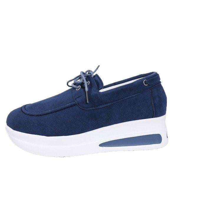 Damen modische Sneaker mit bequemem Plateau und verstärkter Sohle EB
