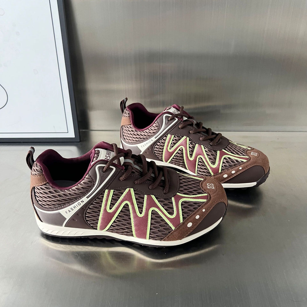Damen modische Outdoor-Sneakers mit atmungsaktiver Mesh-Oberfläche und rutschfester Sohle EB