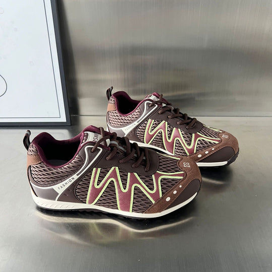 Damen modische Outdoor-Sneakers mit atmungsaktiver Mesh-Oberfläche und rutschfester Sohle EB