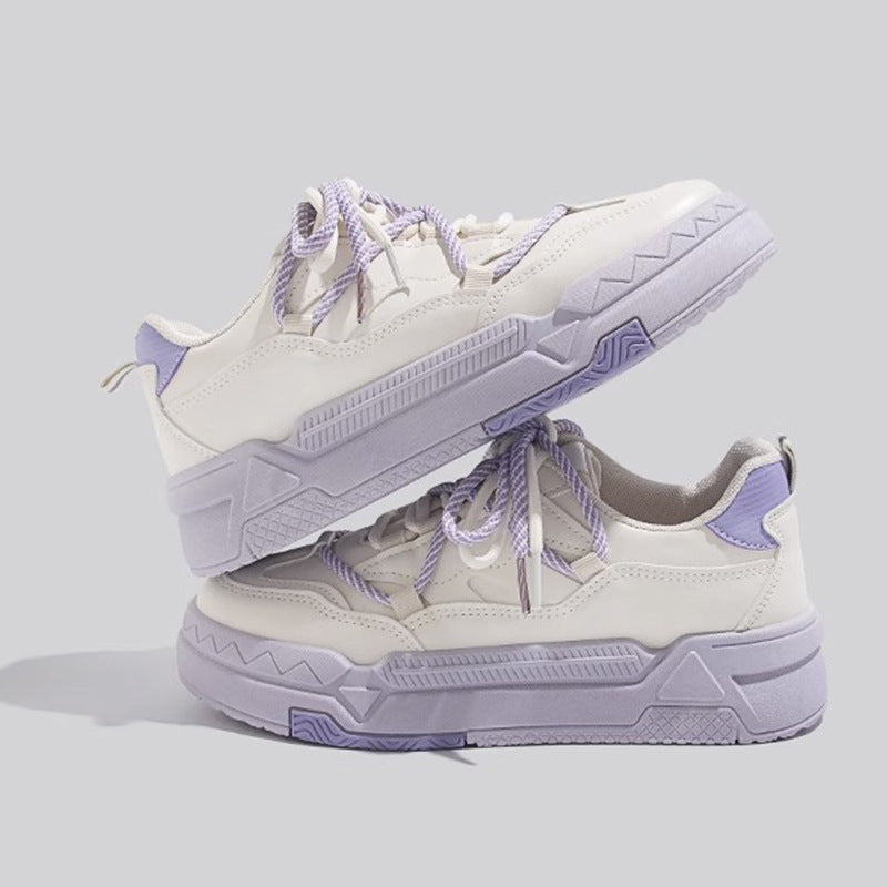 Damen Sportliche Chunky Sneakers mit atmungsaktiver Oberflächenstruktur EB
