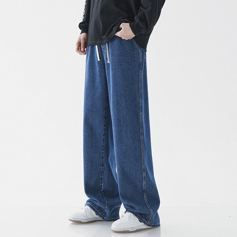 Herren weite Denim-Hose im modernen Vintage-Stil EB