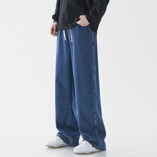 Herren weite Denim-Hose im modernen Vintage-Stil EB