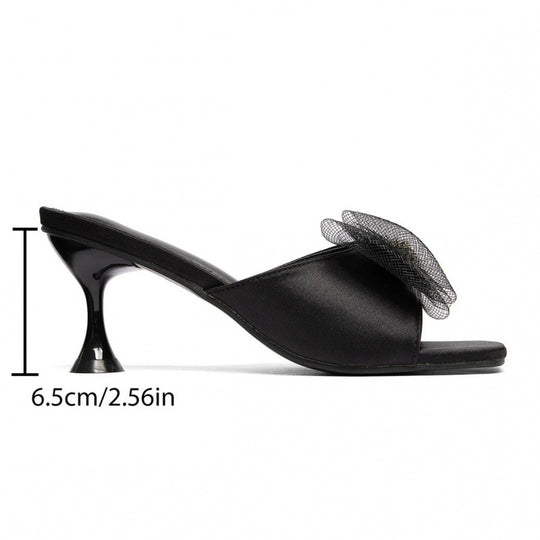 Damen Mules mit zierlicher Schleifenverzierung und eleganten Details EB
