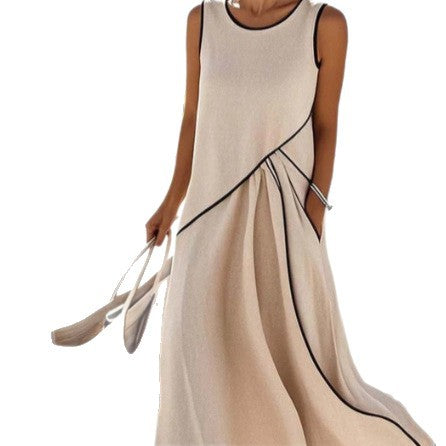 Damen Maxi-Kleid mit einzigartigem Wickeldesign EB