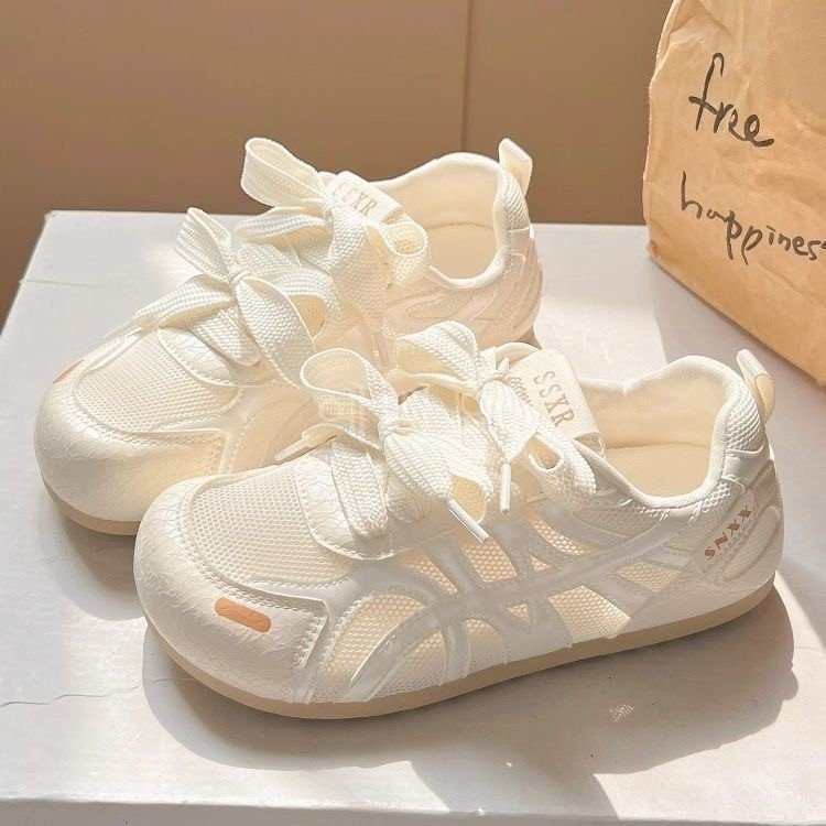 Damen Sneakers mit dekorativen Schleifen und atmungsaktivem Obermaterial EB