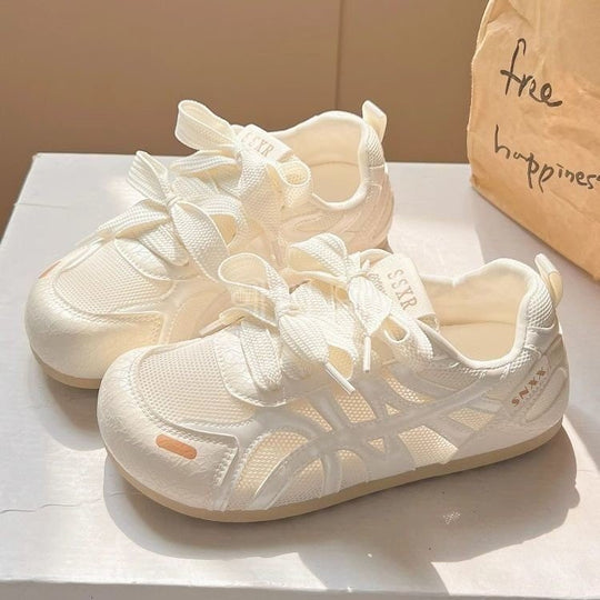 Damen Sneakers mit dekorativen Schleifen und atmungsaktivem Obermaterial EB