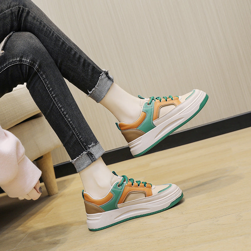Damen modische Sneakers mit gepolstertem Innenfutter und robustem Sohlenprofil EB