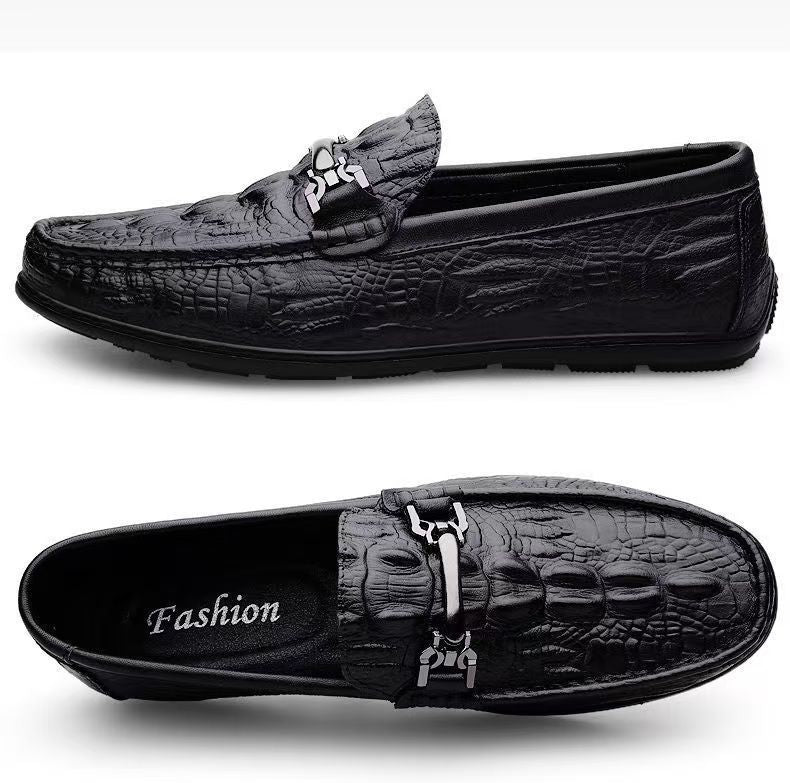 Herren Elegante Mokassins aus hochwertigem Leder mit modischem Detail EB