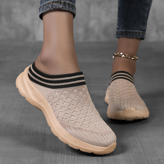 Damen Bequeme Slip-On Freizeitschuhe EB