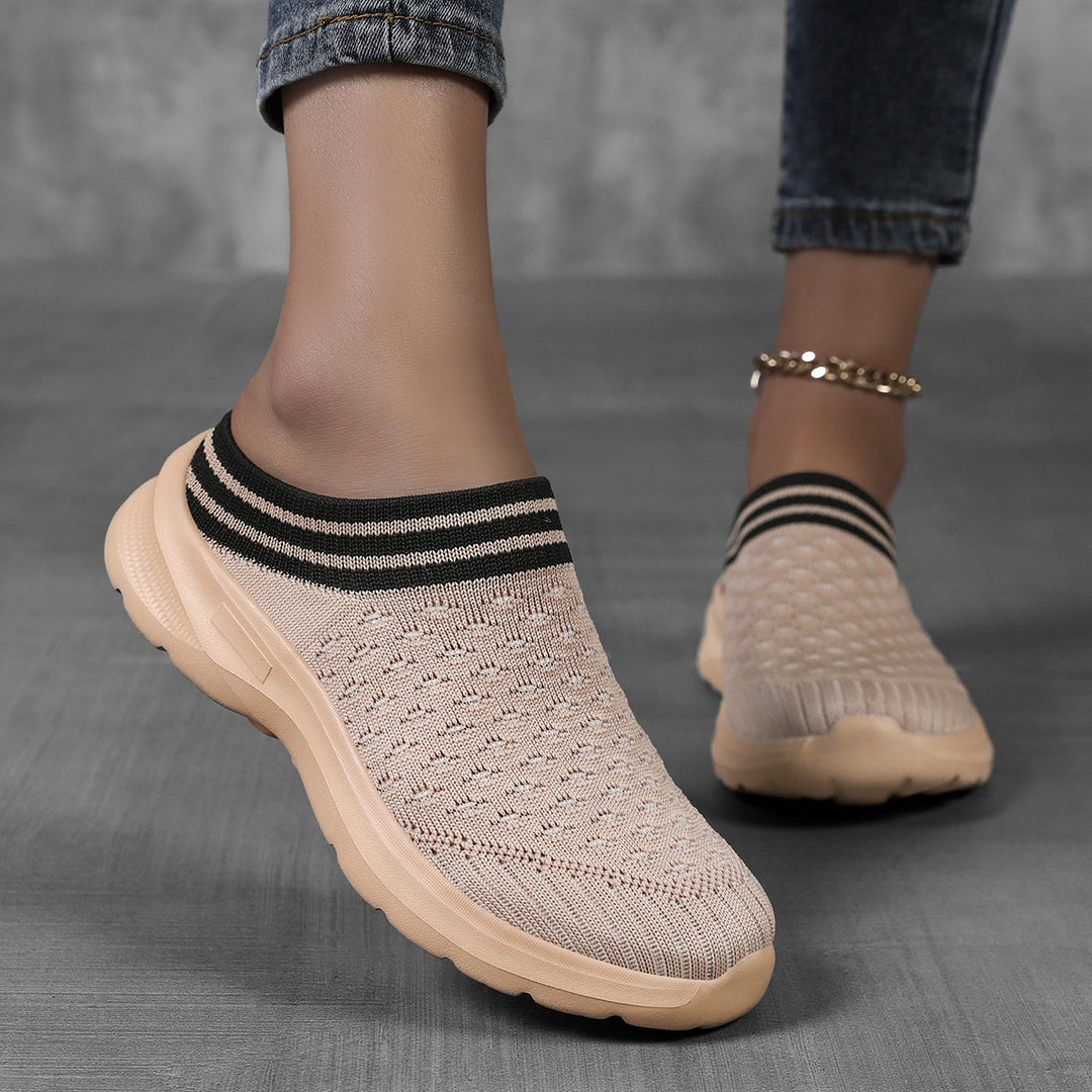 Damen Atmungsaktive Slip-On Clogs mit flexiblem Obermaterial EB