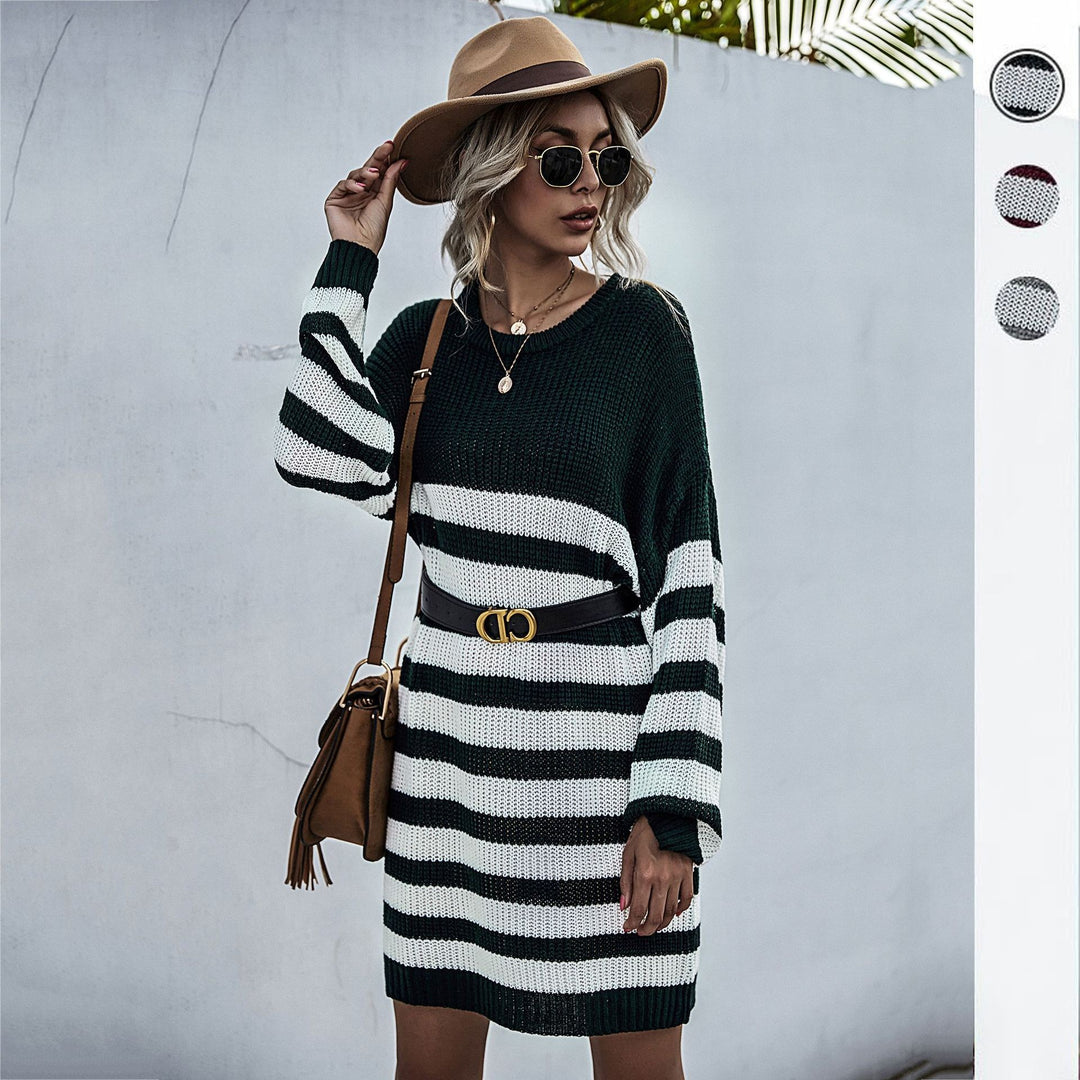 Damen Strickkleid mit lässigem Oversized-Schnitt EB