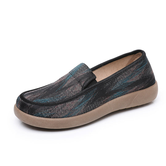 Damen Freizeit-Slipper mit anatomisch geformtem Fußbett und rutschfester Gummisohle EB