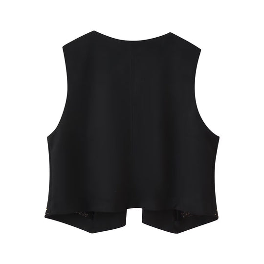 Damen Elegante und kunstvoll gestickte Weste EB