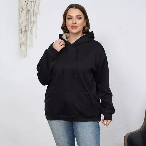 Damen Kapuzenpullover mit kuscheligem Innenfutter und oversized Passform EB