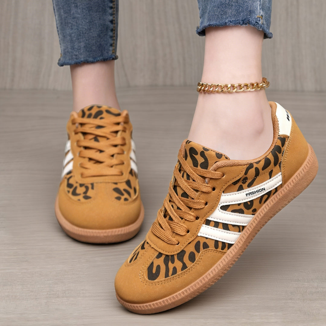 Damen Sportliche Sneakers mit rutschfester Gummisohle und modischem Design EB